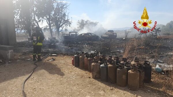 incendio a sestu cortexandra