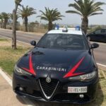 Auto dei Carabinieri al Poetto Cagliari